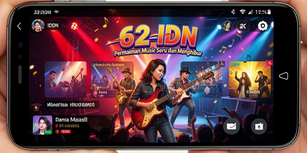 Tangkapan layar gameplay 62IDN yang menampilkan keseruan permainan musik.