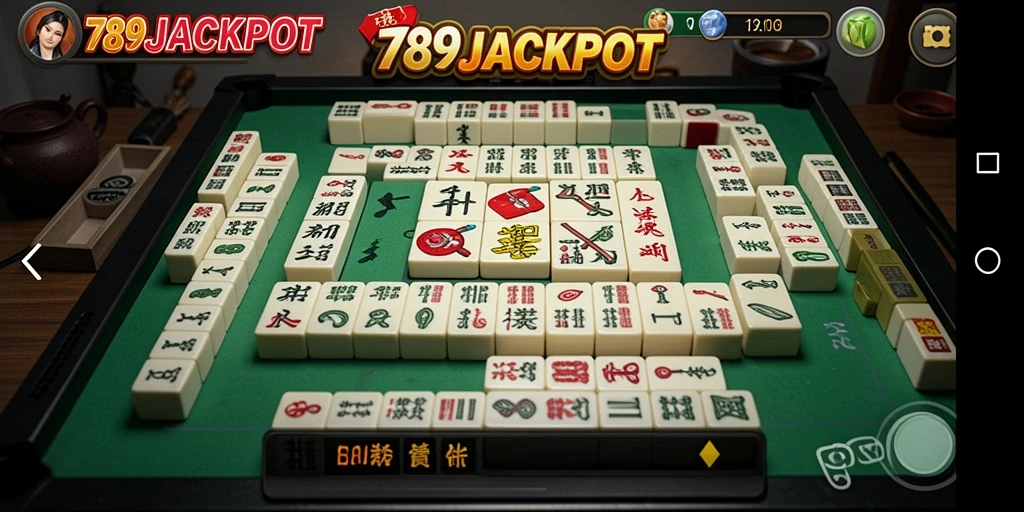 Tampilan menarik dari gameplay Mahjong di 789JACKPOT.