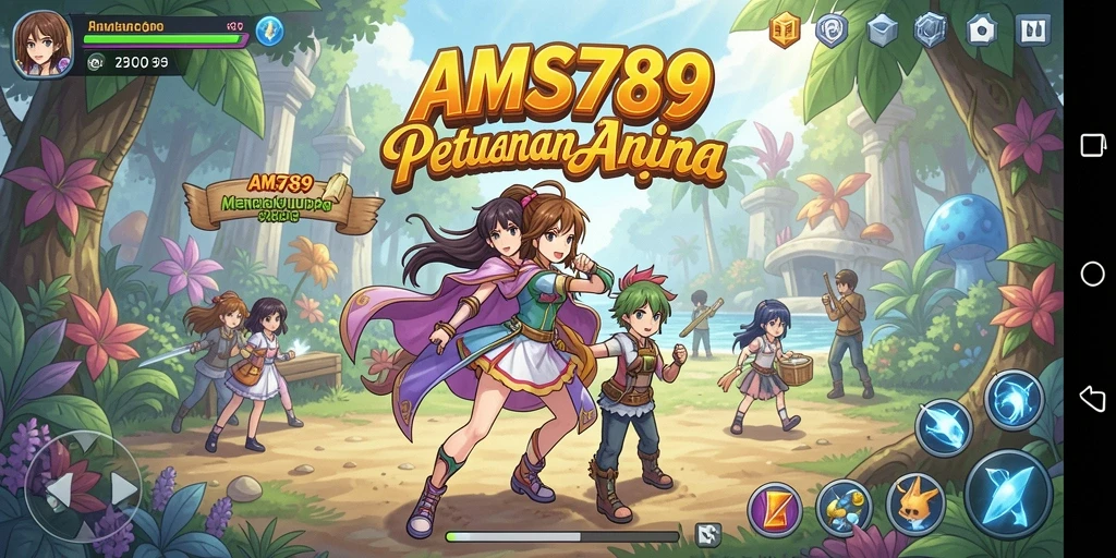 Tangkapan layar gameplay <strong>AMS789</strong> menunjukkan aksi seru dalam dunia anime.