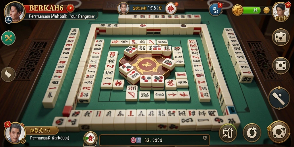 Tampilan gameplay menarik dari game Mahjong BERKAH6.