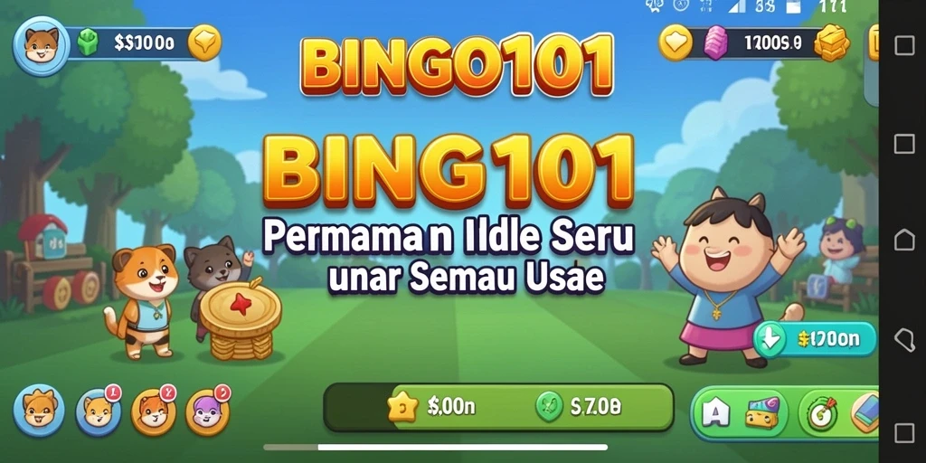 Tampilan gameplay BINGO101 yang seru dan interaktif.