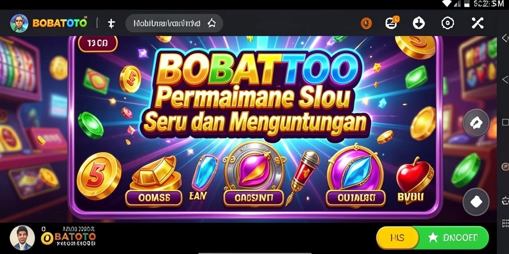 Tampilan permainan slot BOBATOTO yang menarik dan menegangkan.
