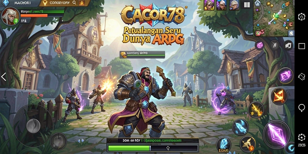 Tampilan menarik dari gameplay ARPG CACOR78.