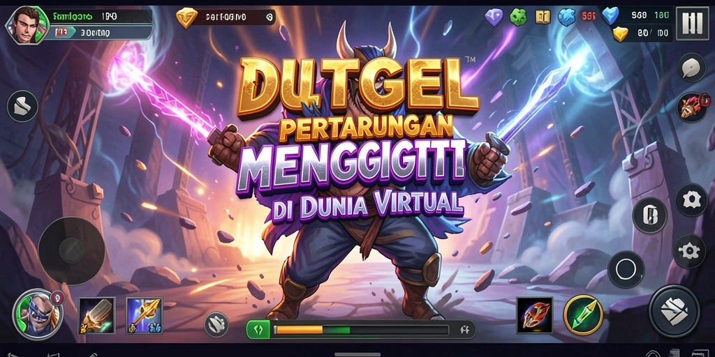 Screenshot DULTOGEL menampilkan aksi pertarungan yang mendebarkan.