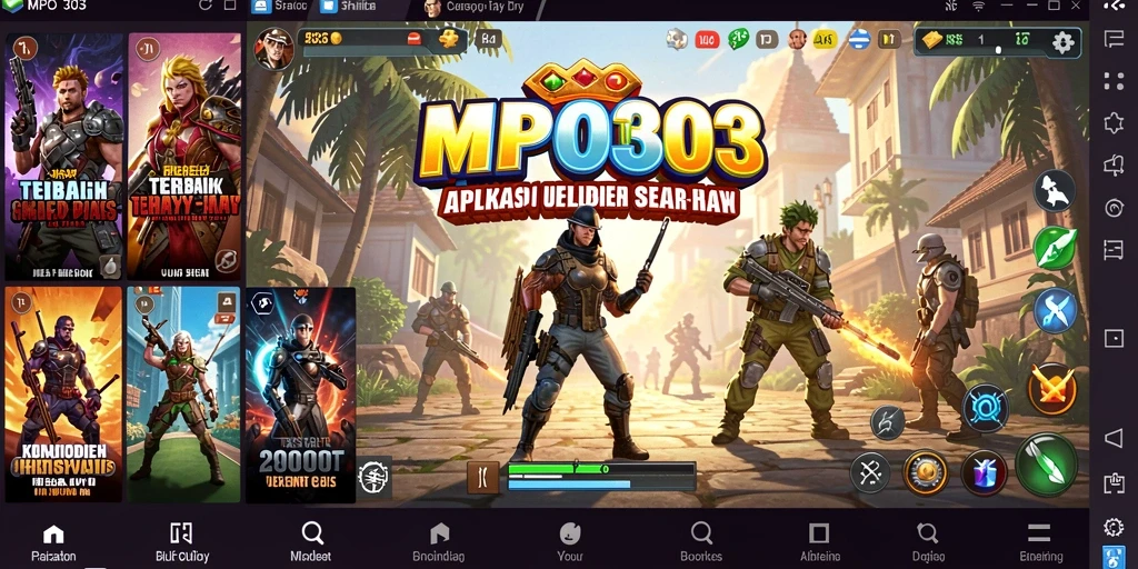 Tampilan antarmuka utama MPO303 yang bersih dan fungsional.