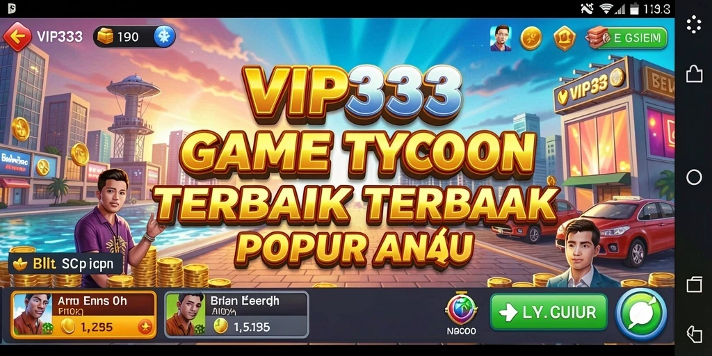 Screenshot VIP333 menampilkan gameplay menakjubkan di dunia Tycoon.